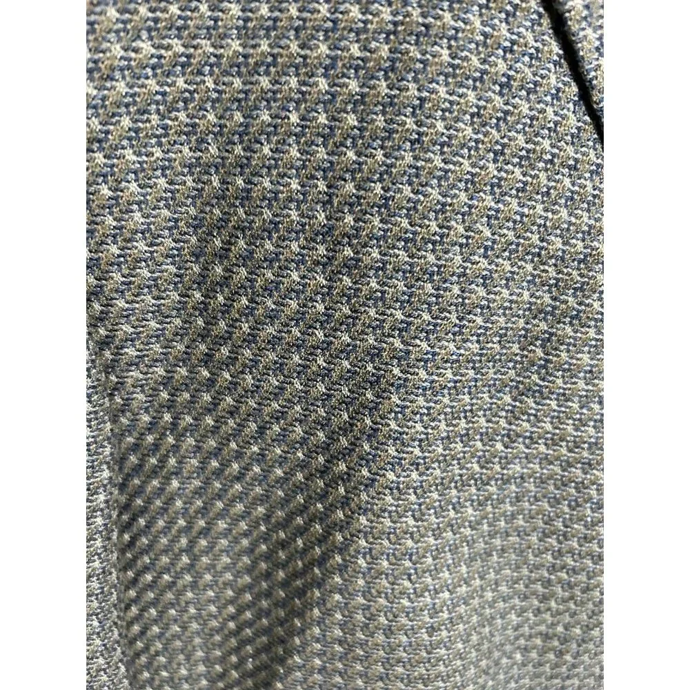 Paul Dione 100% Wool Swiftwood Multicolor Woven 3 Button Blazer Jacket Men’s 44L